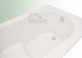 Rechteckbadewanne mit Sitz 130x75