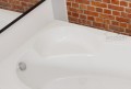 Badewanne Eckwanne Carmen 170x100 cm rechts + Siphon Viega