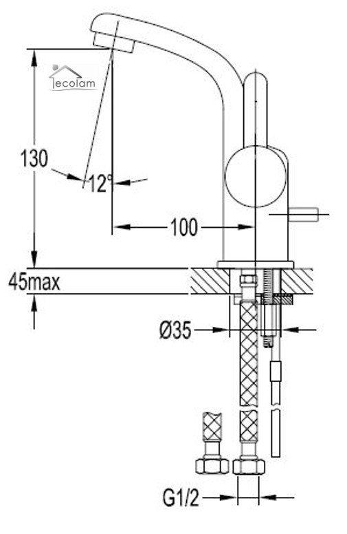Waschtischarmatur für Waschbecken